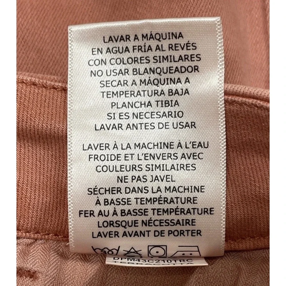 DEAR JOHN‎ JEANNE FLARE JEAN TERRACOTTA SALMON RED  WOMEN'S SIZE 30